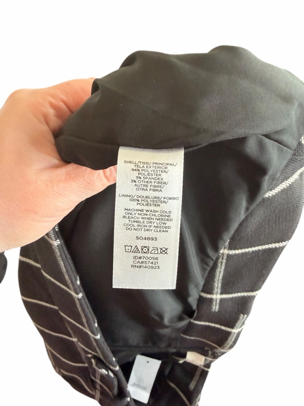 Loft Black & White Plaid Mini Skirt Office Corporate Lined Women’s Sz 16 NWT - Picture 9 of 11